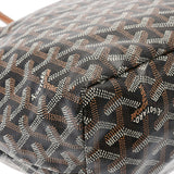 GOYARD ゴヤール サンルイ PM 黒/茶 ユニセックス PVC/レザー トートバッグ ABランク 中古 銀蔵