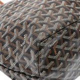 GOYARD ゴヤール サンルイ PM 黒/茶 ユニセックス PVC/レザー トートバッグ ABランク 中古 銀蔵