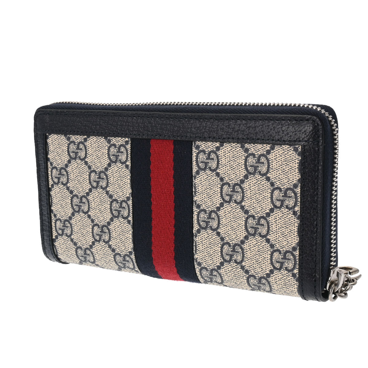 GUCCI グッチ オフィディア GG ジップアップアラウンドウォレット ベージュ シルバー金具 523154 レディース GGスプリームキャンバス  長財布 Aランク 中古 - ギャラあり