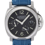 OFFICINE PANERAI オフィチーネパネライ ルミノール  パワーリザーブ PAM00241 メンズ SS/革 腕時計 手巻き 黒文字盤 Aランク 中古 銀蔵