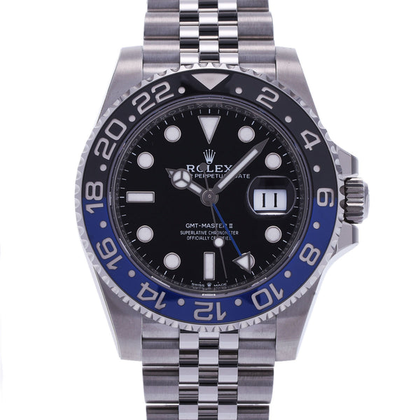 【現金特価】ROLEX ロレックス GMTマスター2 2023年9月 126710BLNR メンズ SS 腕時計 自動巻き ブラック文字盤 未使用 銀蔵