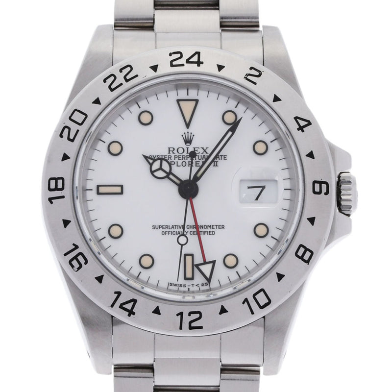 ROLEX ロレックス エクスプローラー2 トリチウム 16570 メンズ SS 腕時計 自動巻き 白文字盤 Aランク 中古 銀蔵