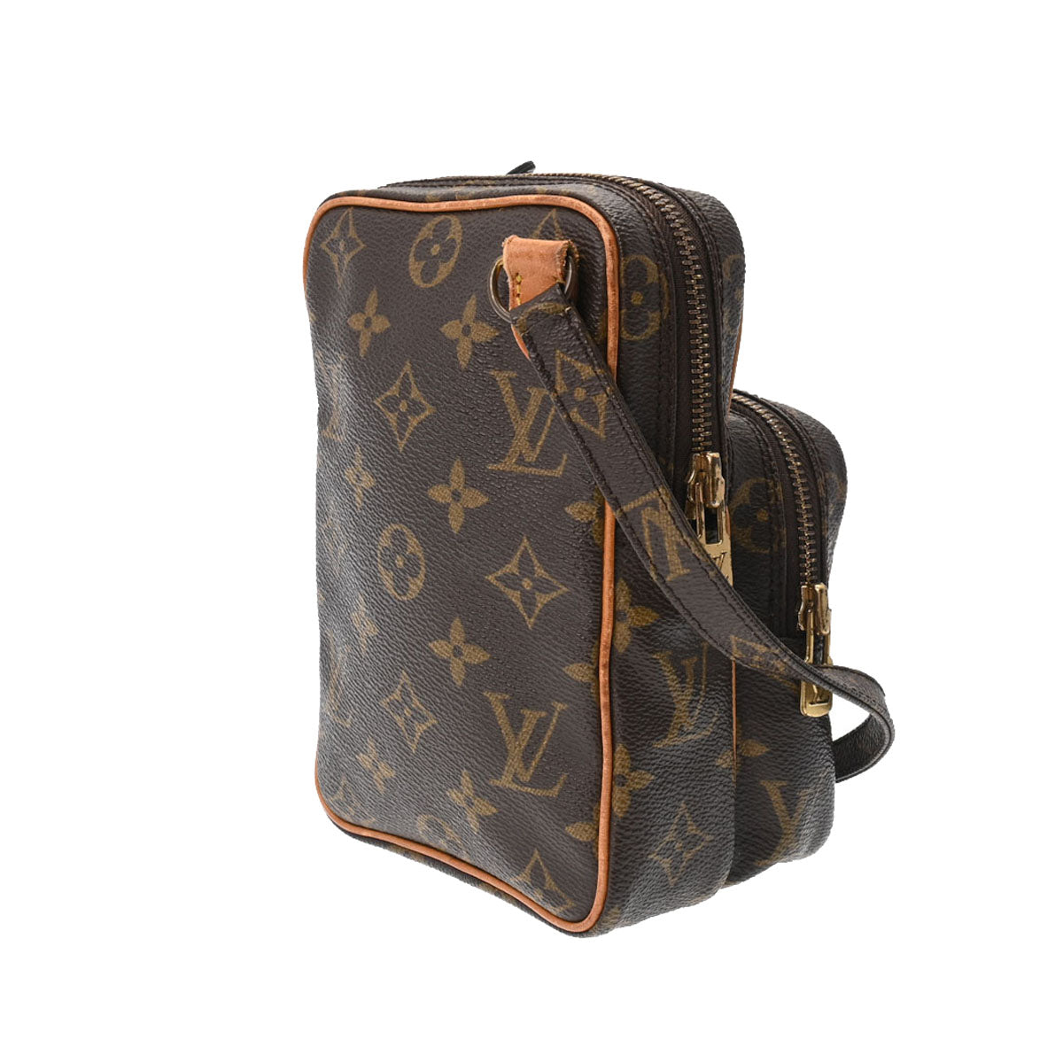 ルイ・ヴィトン LOUIS VUITTON ミニアマゾン ショルダーバッグ バッグ PVCコーティングキャンバス レザー モノグラム レディース ブラウン系 M45238 【中古】 LOUIS VUITTON（ルイ・ヴィトン） ミニアマゾン ヴィンテージ M45238