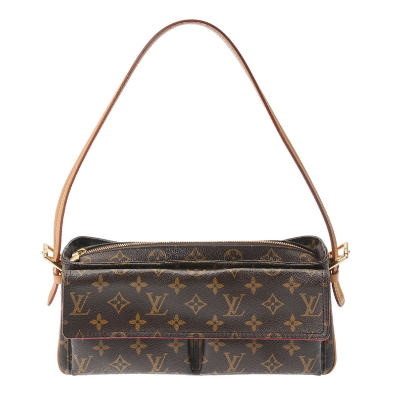 LOUIS VUITTON ルイヴィトン モノグラム ヴィバシテMM ワンショルダーバッグ M51164 ブラウン byレディース