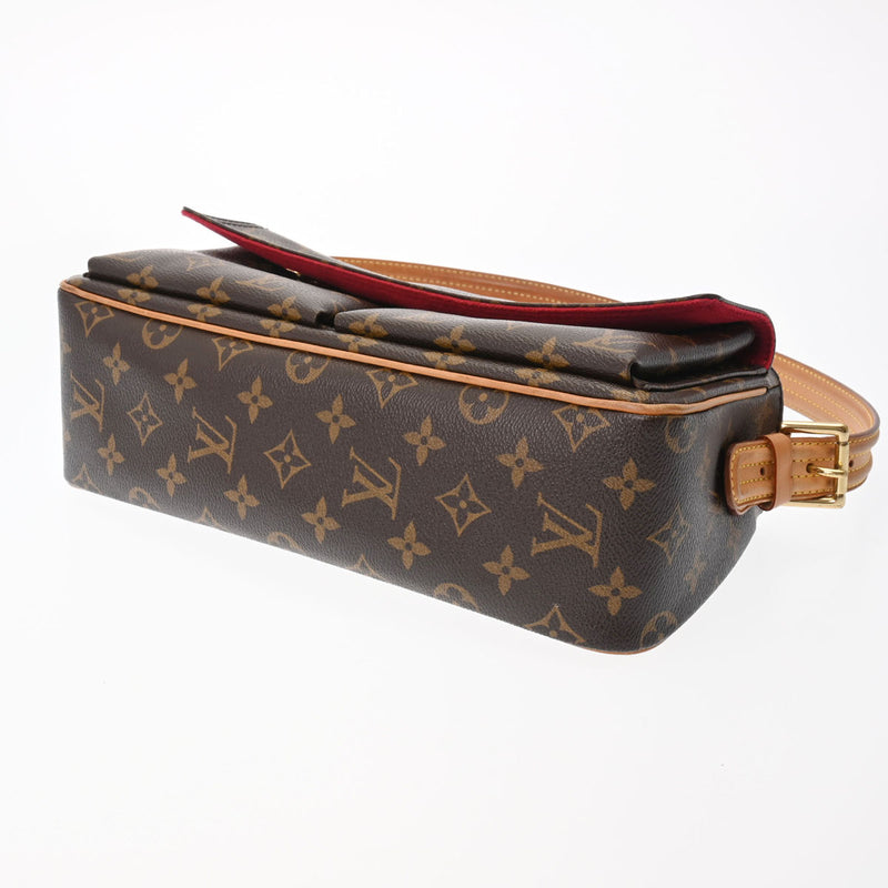 LOUIS VUITTON ルイヴィトン モノグラム ヴィバシテ MM ワンショルダー ブラウン M51164 レディース モノグラムキャンバス ショルダーバッグ Bランク 中古 銀蔵