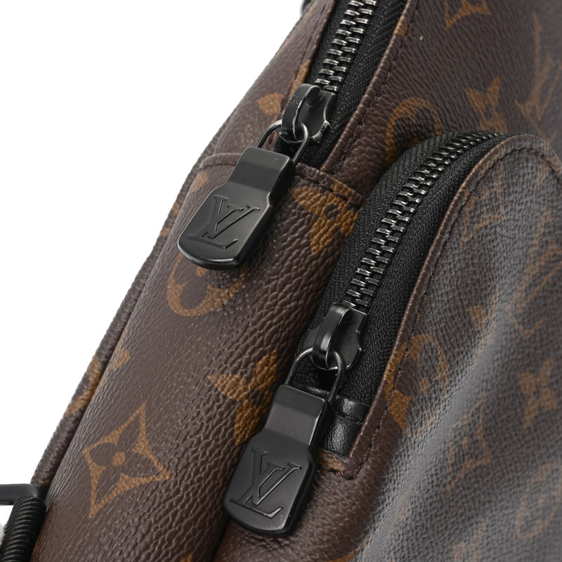 LOUIS VUITTON ルイヴィトン モノグラム マカサー アヴェニュースリングバッグ ブラウン M45897 メンズ モノグラムマカサー ショルダーバッグ Aランク 中古 銀蔵