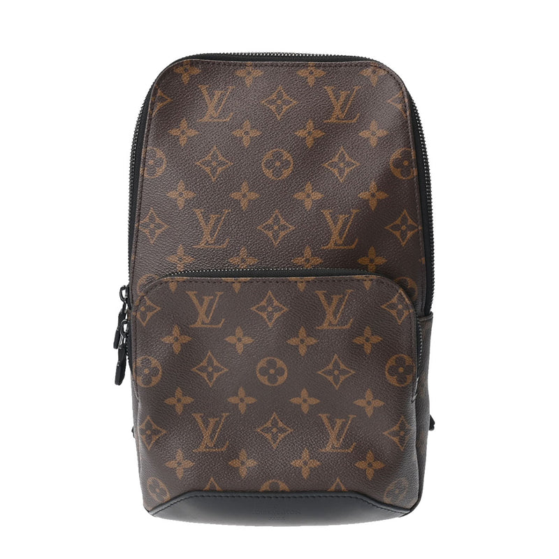 LOUIS VUITTON ルイヴィトン モノグラム マカサー アヴェニュースリングバッグ ブラウン M45897 メンズ モノグラムマカサー ショルダーバッグ Aランク 中古 銀蔵