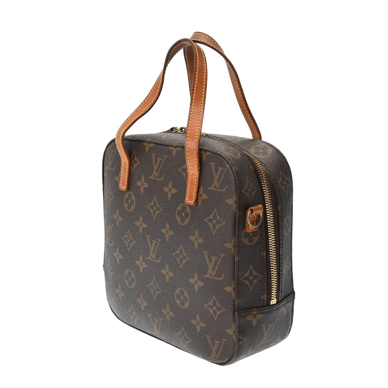 LOUIS VUITTON ルイヴィトン モノグラム スポンティーニ ブラウン M47500 レディース モノグラムキャンバス ハンドバッグ Bランク 中古 銀蔵