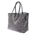 GOYARD ゴヤール サンルイ PM ネイビーブルー ユニセックス PVC/レザー トートバッグ Aランク 中古 銀蔵