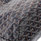 GOYARD ゴヤール サンルイ PM ネイビーブルー ユニセックス PVC/レザー トートバッグ Aランク 中古 銀蔵