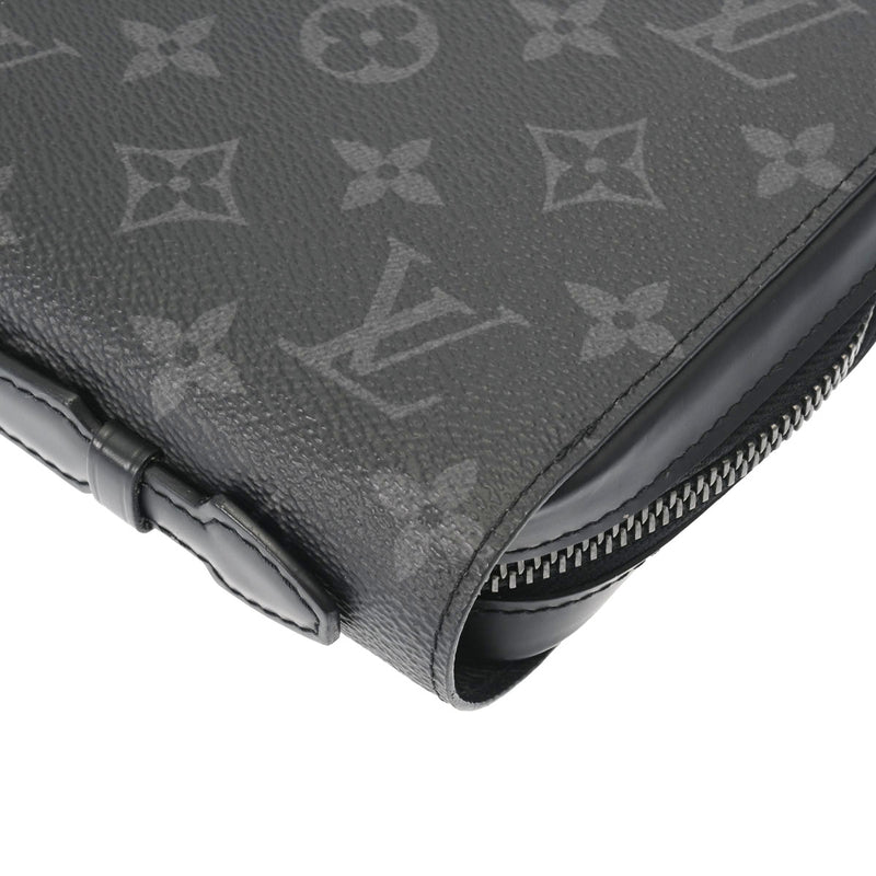 LOUIS VUITTON ルイヴィトン モノグラムエクリプス ジッピー XL 黒/グレー M61698 メンズ モノグラムエクリプスキャンバス 長財布 Bランク 中古 銀蔵