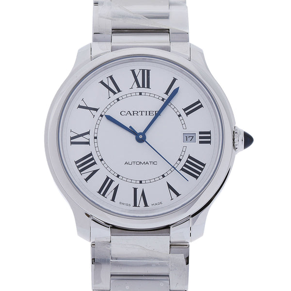 CARTIER カルティエ ロンドマストドゥカルティエ 40mm メンズ SS 腕時計 自動巻き 白文字盤 未使用 銀蔵