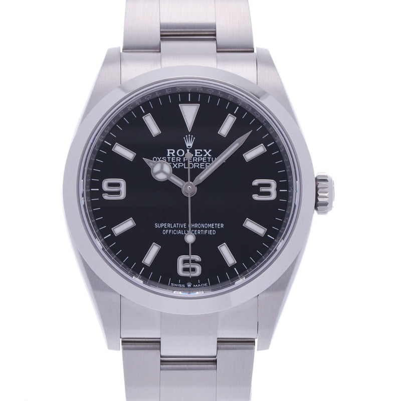 【現金特価】ROLEX ロレックス エクスプローラー1 2023年11月 124270 メンズ SS 腕時計 自動巻き 黒文字盤 未使用 銀蔵