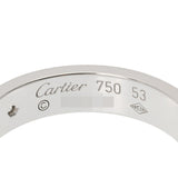 CARTIER カルティエ ミニラブリング 1Pダイヤ #53 シルバー - 12.5号 メンズ K18ホワイトゴールド リング・指輪 Aランク 中古 銀蔵
