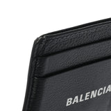 BALENCIAGA バレンシアガ 黒 594309 ユニセックス レザー カードケース ABランク 中古 銀蔵