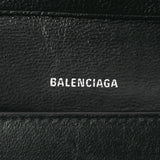 BALENCIAGA バレンシアガ 黒 シルバー金具 645508 ユニセックス レザー カードケース Bランク 中古 銀蔵