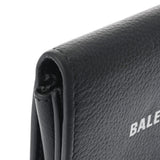 BALENCIAGA バレンシアガ 黒 シルバー金具 645508 ユニセックス レザー カードケース Bランク 中古 銀蔵
