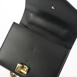 GUCCI グッチ シルヴィ ミニ チェーンショルダーバッグ 黒 ゴールド金具 431666 レディース レザー ショルダーバッグ Aランク 中古 銀蔵