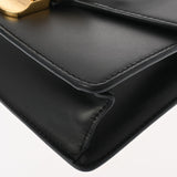 GUCCI グッチ シルヴィ ミニ チェーンショルダーバッグ 黒 ゴールド金具 431666 レディース レザー ショルダーバッグ Aランク 中古 銀蔵