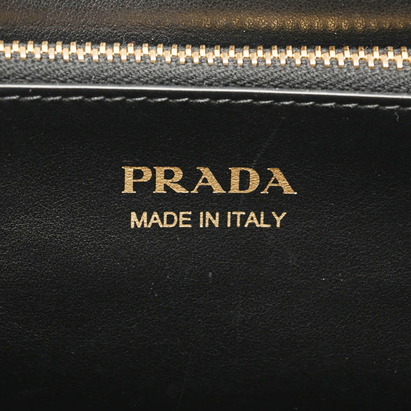 PRADA プラダ パラディグム 2WAY 黒 ゴールド金具 レディース サフィアーノ ショルダーバッグ ABランク 中古 銀蔵