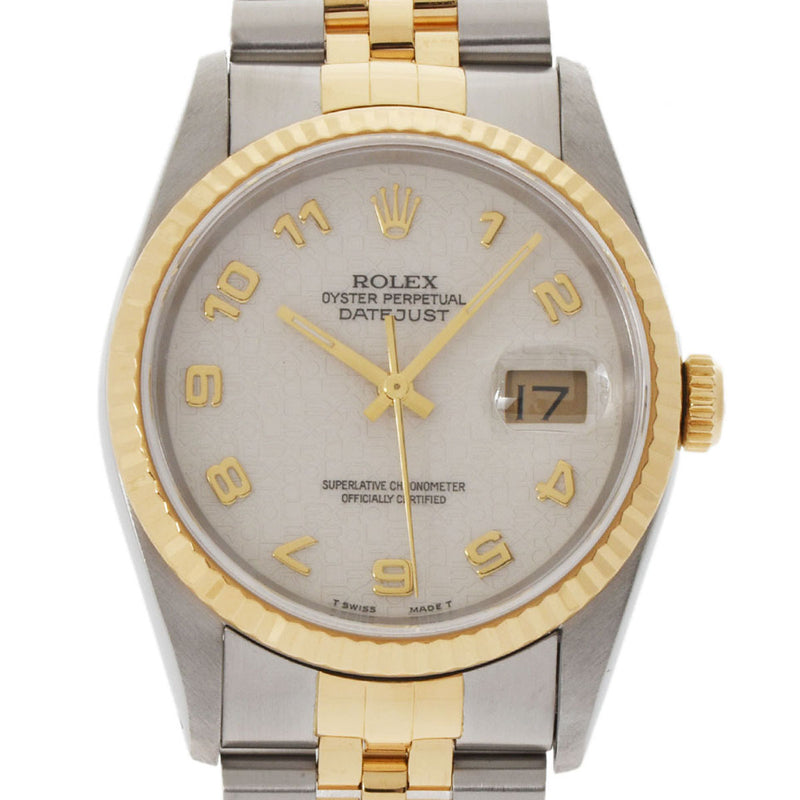 ROLEX ロレックス デイトジャスト 16233 メンズ YG/SS 腕時計 自動巻き コンピューター文字盤 Aランク 中古 銀蔵