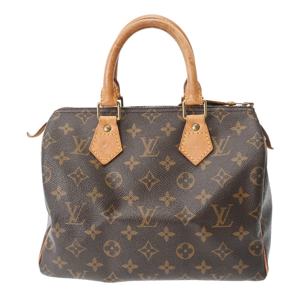 LOUIS VUITTON ルイヴィトン モノグラム スピーディ 25 ブラウン M41528 レディース モノグラムキャンバス ハンドバッグ Bランク 中古 銀蔵