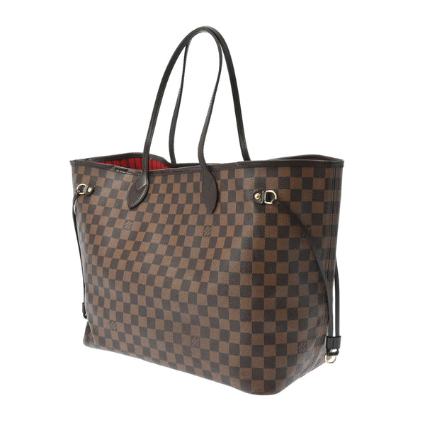 LOUIS VUITTON ルイヴィトン ダミエ ネヴァーフルGM ブラウン N41357 レディース ダミエキャンバス トートバッグ Bランク 中古 銀蔵