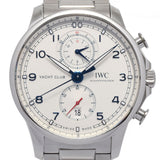 IWC SCHAFFHAUSEN アイダブリューシー シャフハウゼン ポルトギーゼ ヨットクラブ IW390702 メンズ SS 腕時計 自動巻き シルバー文字盤 Aランク 中古 銀蔵