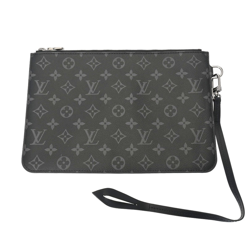 LOUIS VUITTON ルイヴィトン モノグラムエクリプス カバライト 黒/グレー M44228 メンズ モノグラムエクリプスキャンバス トートバッグ ABランク 中古 銀蔵