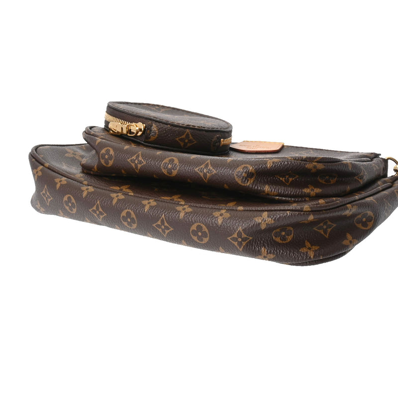 LOUIS VUITTON ルイヴィトン モノグラム ミュルティ ポシェットアクセソワール ローズクレール M44840 レディース モノグラムキャンバス ショルダーバッグ Aランク 中古 銀蔵