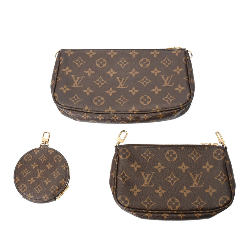 LOUIS VUITTON ルイヴィトン モノグラム ミュルティ ポシェットアクセソワール ローズクレール M44840 レディース モノグラムキャンバス ショルダーバッグ Aランク 中古 銀蔵