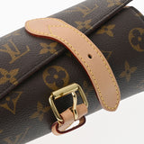 LOUIS VUITTON ルイヴィトン モノグラム エトゥイ 3 モントル ウォッチケース ブラウン M47530 レディース モノグラムキャンバス アクセサリーポーチ Aランク 中古 銀蔵