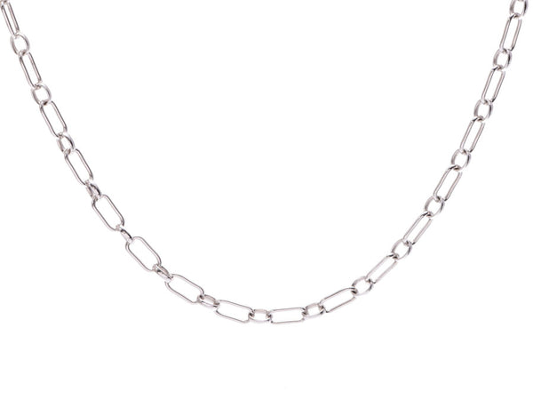 Pre-owned Tiffany Design Necklace Chain WG 6.1g Box TIFFANY & CO Ginzo