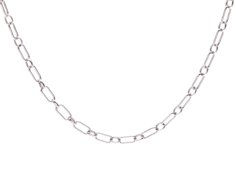 Pre-owned Tiffany Design Necklace Chain WG 6.1g Box TIFFANY & CO Ginzo