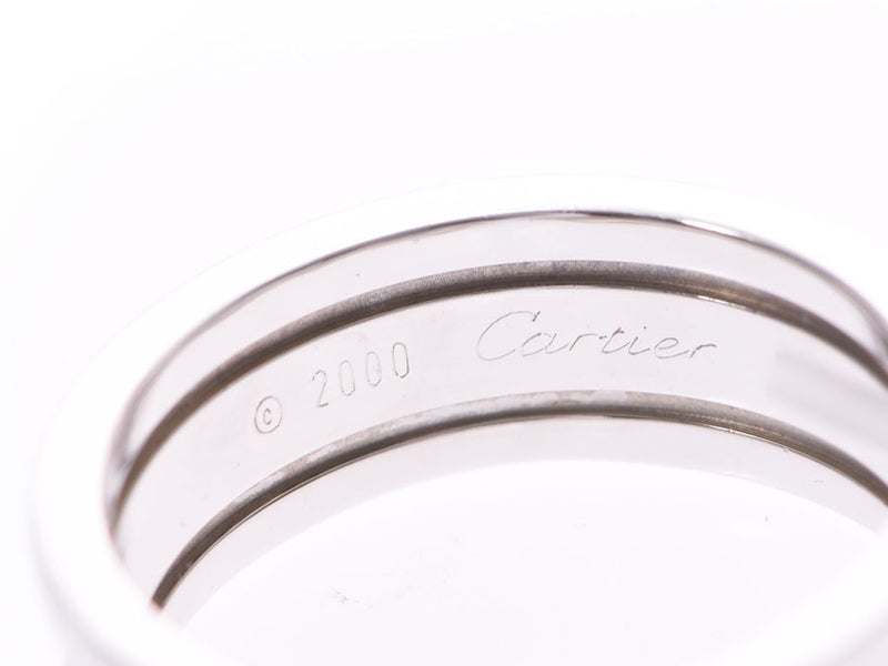 Cartier C2 Ring #51 Ladies WG 7.3g Ring A Rank Beauty CARTIER Used Silver Storage