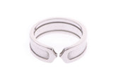 Cartier C2 Ring #51 Ladies WG 7.3g Ring A Rank Beauty CARTIER Used Silver Storage