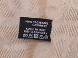 Chanel Shawl Coco Mark Beige Ladies Cashmere 100% A Rank Good Condition CHANEL Used Ginzo