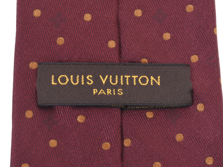 ルイヴィトン ネクタイ ドット柄 エンジ系 メンズ シルク100％ ABランク LOUIS VUITTON 中古 銀蔵 – 銀蔵オンライン