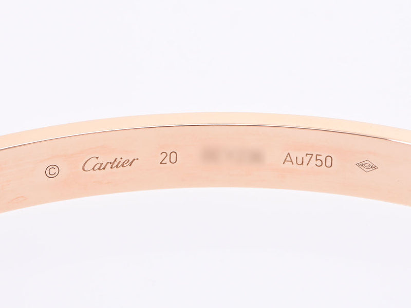 カルティエ ラブブレスレット 新型 #20 37.4g メンズ レディース PG Aランク 美品 CARTIER ギャラ 中古 銀蔵 
 
 
 中古