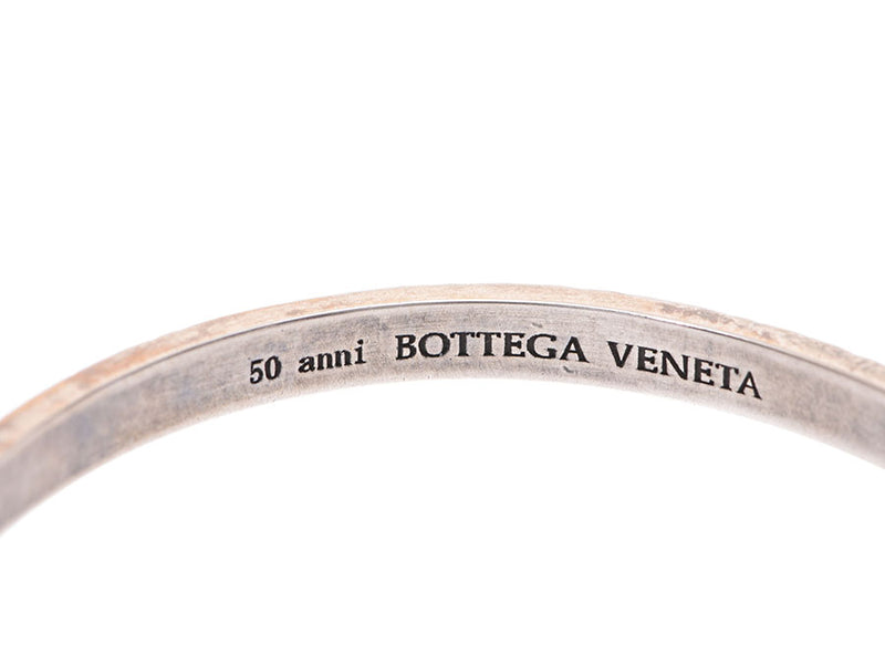 ボッテガヴェネタ ブレスレット 50周年記念モデル サイズS レディース SV Aランク 美品 BOTTEGA VENETA 箱 中古 銀蔵