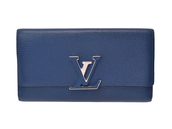 Louis Vuitton Portofeuil Capsine Blue Marine M41970 Ladies Wallet B Rank LOUIS VUITTON Used Ginzo