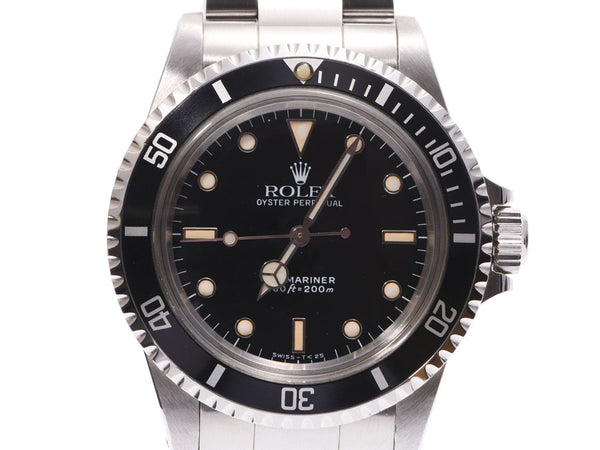 ROLEX ロレックス サブマリーナ トリチウム 5513 メンズ SS 腕時計 自動巻き 黒文字盤 ABランク 中古 銀蔵