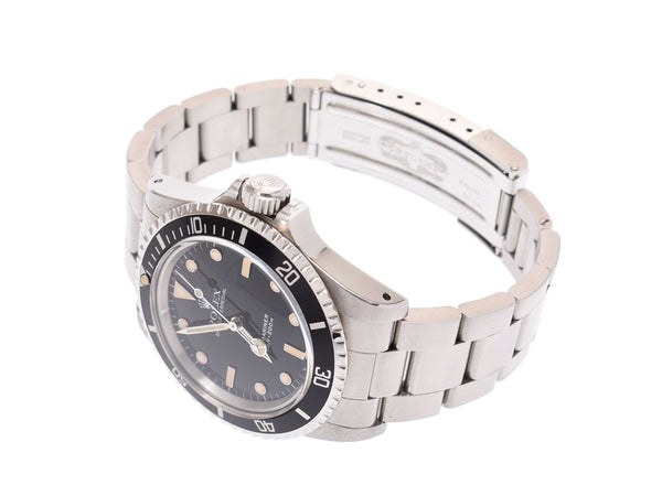 ROLEX Rolex submarina tritium 5513 men's SS watch self-winding watch lindera board AB rank used silver storehouse