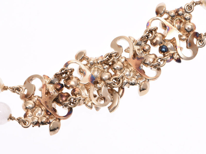 香奈儿围兜项链人造珍珠16年模型G金属拟合女士B排名香奈儿用银饰品