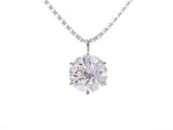 Monikendam Necklace Ladies PT900/850 Diamond 1.024ct G-SI2-VG 5.1g A Rank MONNICKENDAM Inner Box Gala GEM Report Used Ginzo