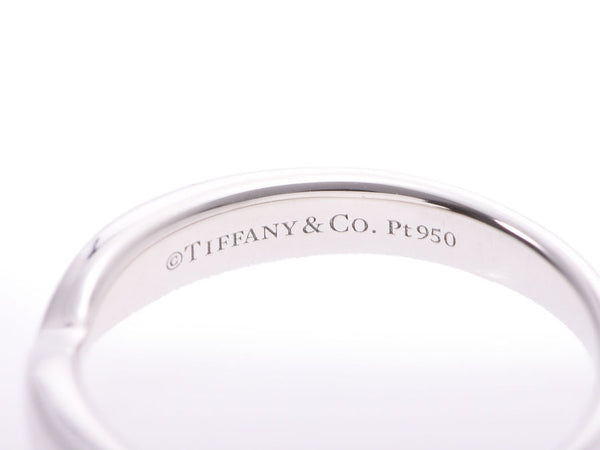 ティファニー ウエディング バンドリング #6 レディース Pt950 3.5g 指輪 Aランク 美品 TIFFANY＆CO 箱 中古 銀蔵