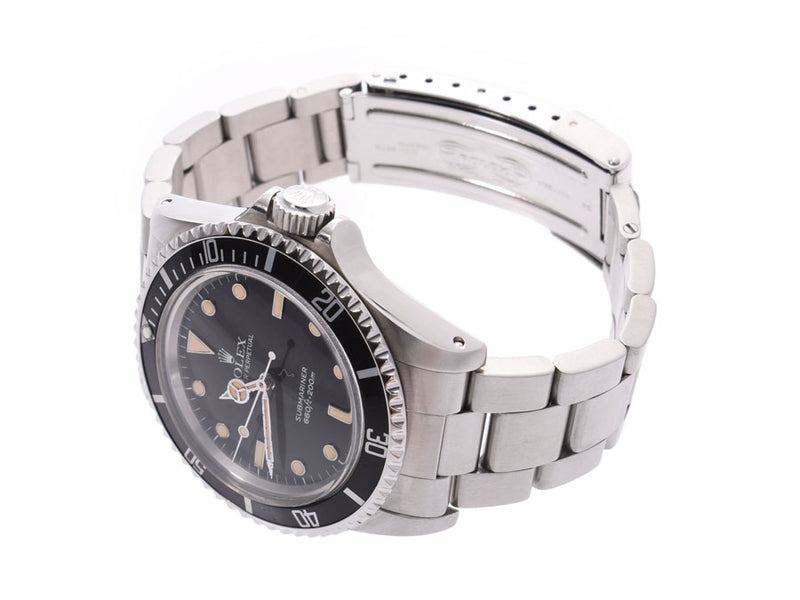 Rolex submarina lindera board 5513 men's SS self-winding watch clock AB rank ROLEX used silver storehouse