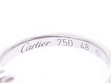 カルティエ ハートオブカルティエリング #48 レディース WG 3.3g 指輪 Aランク 美品 CARTIER 中古 銀蔵