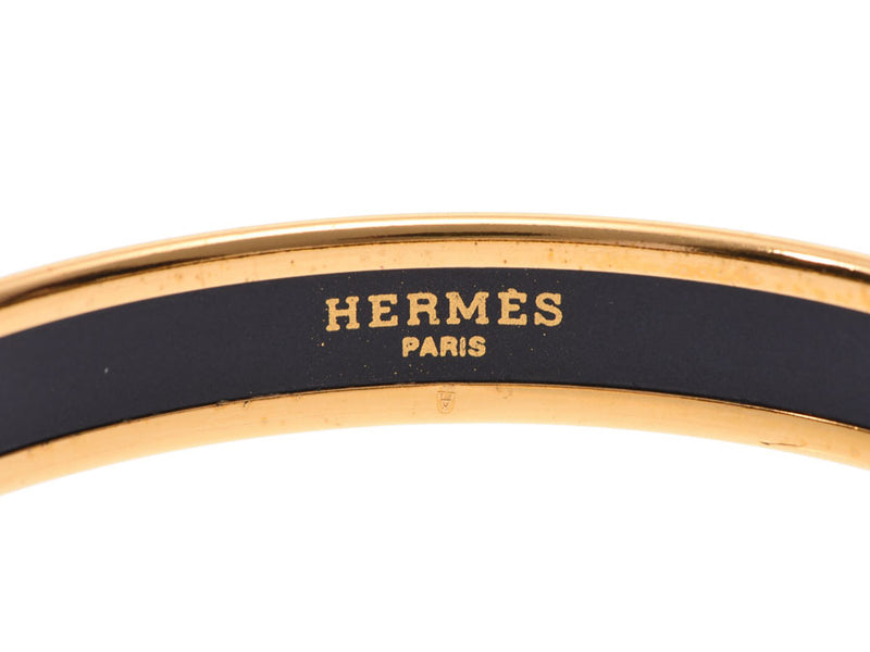 Hermes Email PM PM Black GP Ladies Bangle B Rank HERMES Used Ginzo