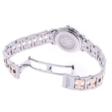 HERMES Hermes Clipper Nacre 12P Diamond CL4.222 Women's SS/PG Watch Quartz Pink Shell Dial A Rank Used Ginzo